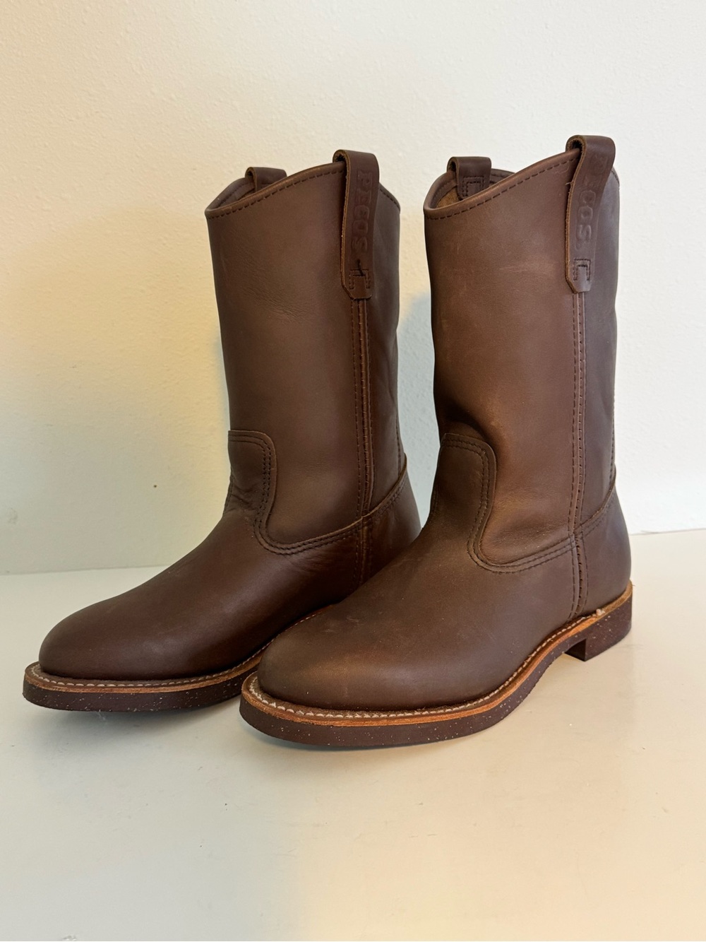 Red Wing Western Boots Pecos Leather Pull-On   Men’s US size 7E/Women’s 8/ EU 39
